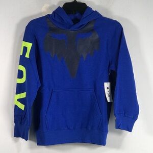 Fox Spire Fleece Pullover Hoodie, Youth Boy's Size M - Blue
